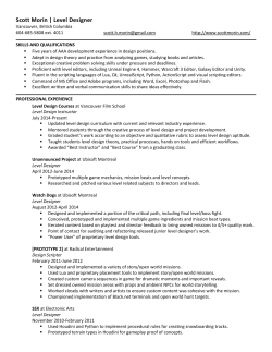 Scott Morin | Level Designer