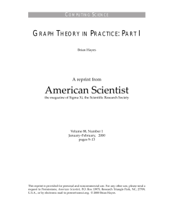 Graph Theory in practice