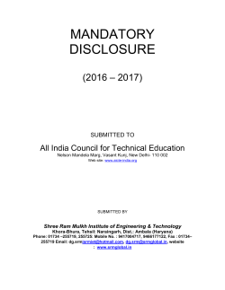 Mandatory Disclosure