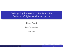 Participating insurance contracts and the Rothschild%Stiglitz