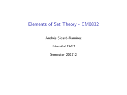 Elements of Set Theory - CM0832