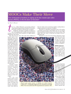 MOOCs Make Their Move