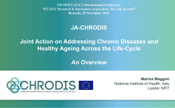 JA-CHRODIS Joint Action on Addressing Chronic - inconet-gcc