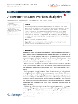 F-cone metric spaces over Banach algebra