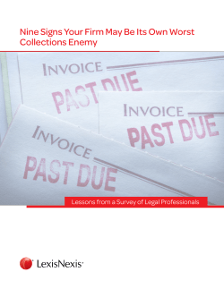 Nine Signs Your Firm May Be Its Own Worst Collections