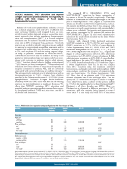 NOTCH1 mutation, TP53 alteration and myeloid