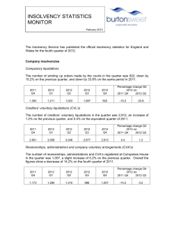February 2013 - Burton Sweet Corporate Recovery