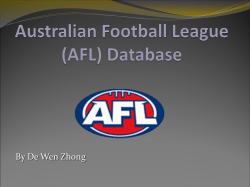 Australian Football League (AFL) Database