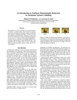 An Introduction to Nonlinear Dimensionality Reduction