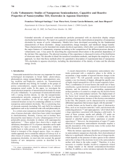 Cyclic Voltammetry Studies of Nanoporous