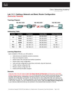 Procedural Lab Template, Student Version, Required Components