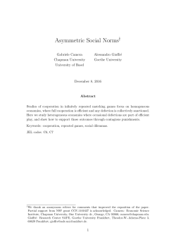 Asymmetric Social Norms