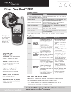 Fiber OneShot&trade; PRO