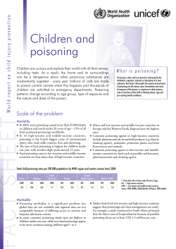 Children and poisoning - World Health Organization
