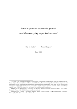 Fourth-quarter economic growth and time