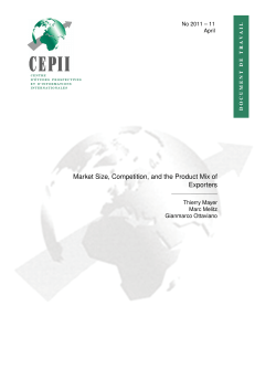 Market Size, Competition, and the Product Mix of Exporters