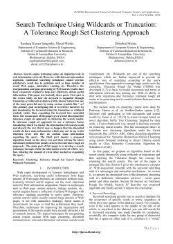 Search Technique Using Wildcards or Truncation