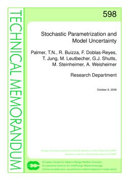 Stochastic Parametrization and Model Uncertainty
