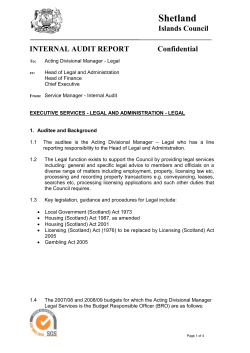 4. Audit Issues - Shetland Islands Council