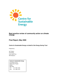Best Practice Review of Community Action on Climate Change 19