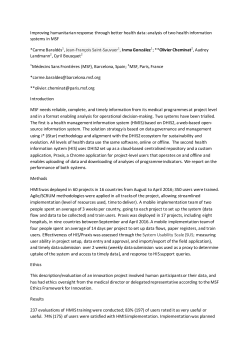 Improving humanitarian response through better health data