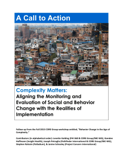 A Call to Action