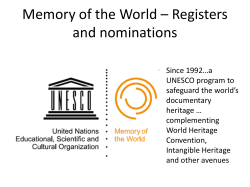 UNESCO Memory of the World
