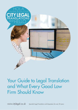 Your Guide to Legal Translation and What Every Good Law Firm