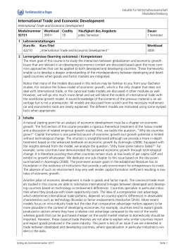 MB 32721 International Trade and Economic