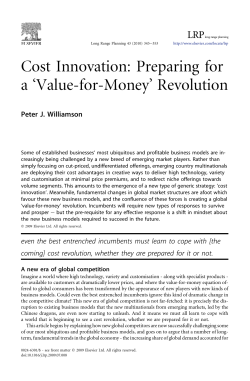 Cost Innovation - Business Model Community