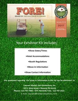 FACT SHEET - Cincinnati Golf Show