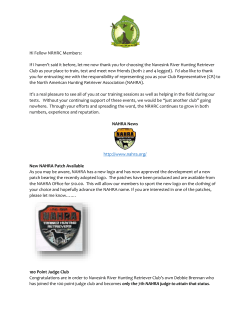 NAHRA News - Navesink River Hunting Retriever Club