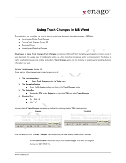 Microsoft Word - Using Track Changes in MS Word