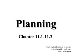 Planning - UMBC CSEE