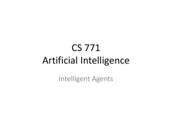 CS 771 Artificial Intelligence