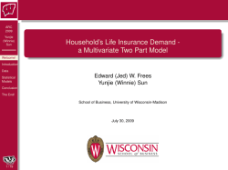 Household`s Life Insurance Demand – a Multivariate Two Parts Model