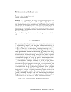 Mathematical method and proof - Andrew.cmu.edu