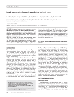 Lymph node densityPrognostic value in head and neck cancer