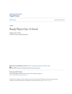 Ready Player One: A Novel - TigerPrints