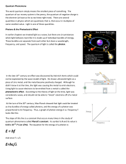 Quantum physics notes