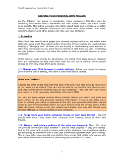 The Internet is an increasingly important place to work, play and