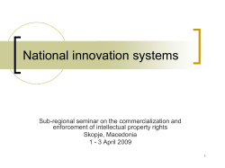 Innovation, IP Rights and their commercialization