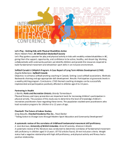 Let`s Play - Getting Kids with Physical Disabilities Active Marni