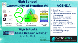 HSCOP #4 High School and Data-Based Decision