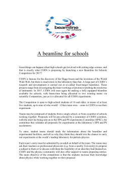 A beamline for schools