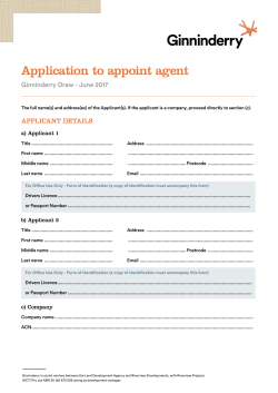 Buyer appointment of Agent form