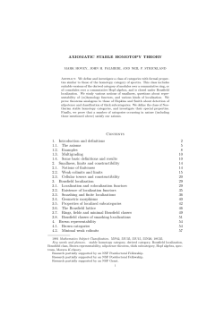 Axiomatic Stable Homotopy Theory