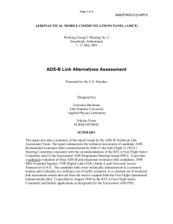 ADS-B Link Alternatives Assessment