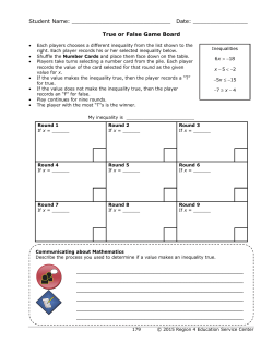 Date: True or False Game Board