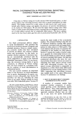 racial discrimination in professional basketball: evidence from